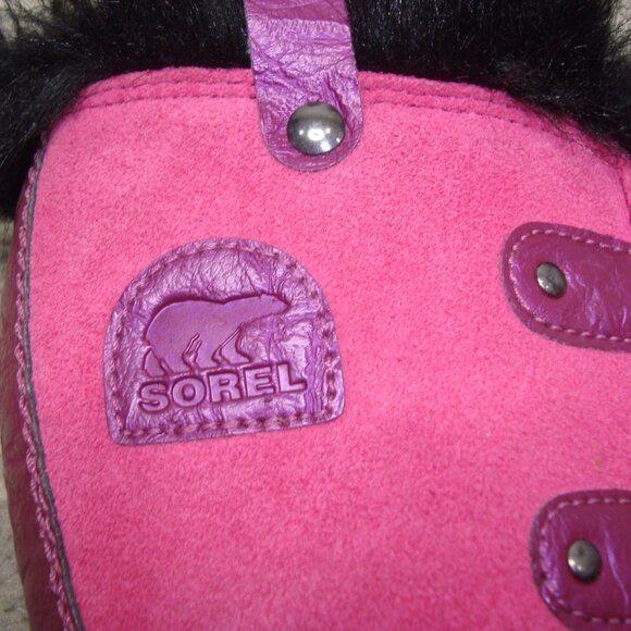 Sorel Tofino Pink Suede Waterproof Snow Boots Girls Size 5 - Picture 11 of 15